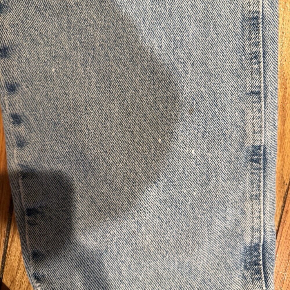 Work Sport Flannel Lined Jeans Mens 32x30 Light Wash Workwear Grunge Denim - Picture 8 of 13